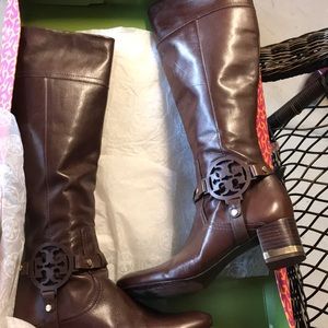 Brown Tory Burch boots